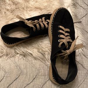 Catherine Malandrino Black Suede Espadrilles